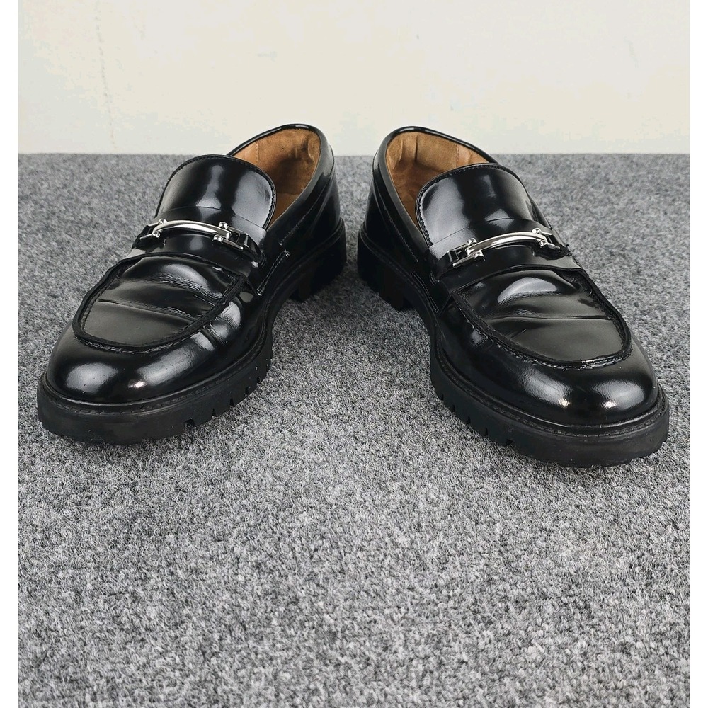 Thursday Boot Company Black Leather Loafer Dress Shoes Horsebit Men's Size 10.5